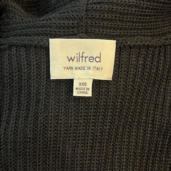 Aritzia Wilfred Olivie Sleeveless Long Black Cardigan Duster Size XXS - Picture 8 of 10